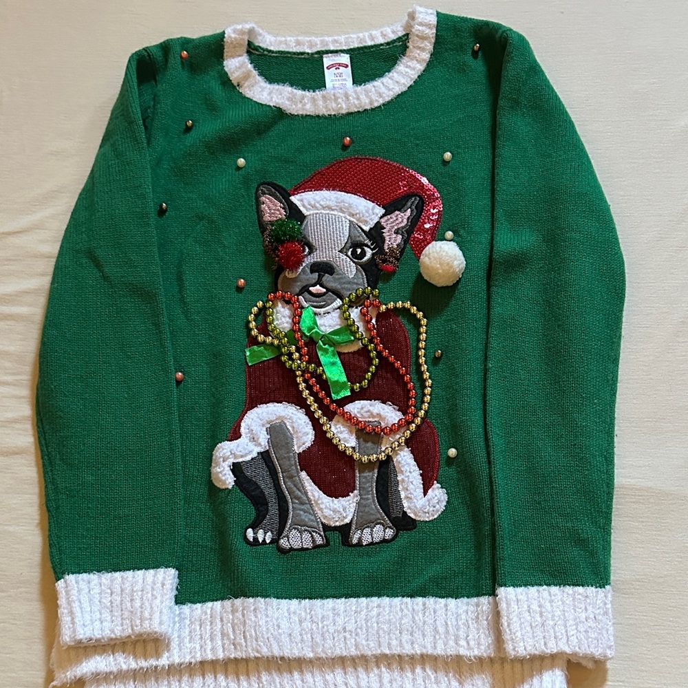 Frenchie Ugly Christmas Sweater